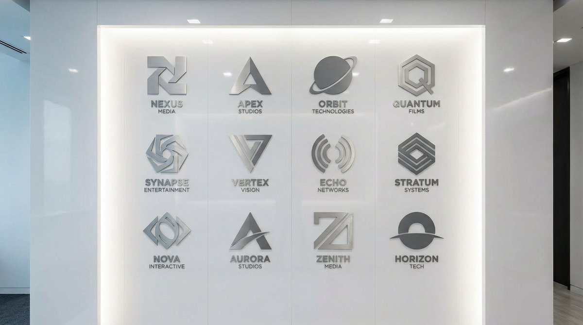 幼幼合作影视品牌Logo墙